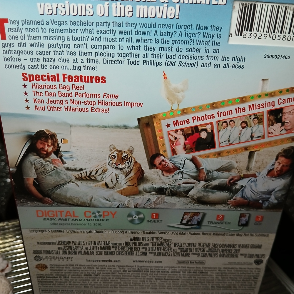 The Hangover Trilogy DVD Set Unrated Special Edition Uncut Theatrical Version - Picture 3 of 14